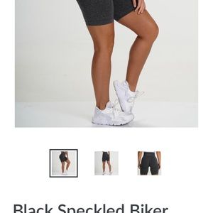 NVGTN black speckled bike shorts - size XS (NEW)